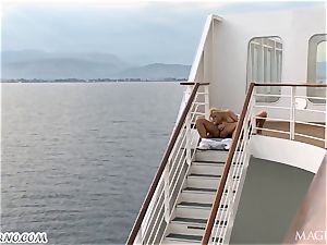 anal invasion pornography with the captain and his assistant on a luxury yacht